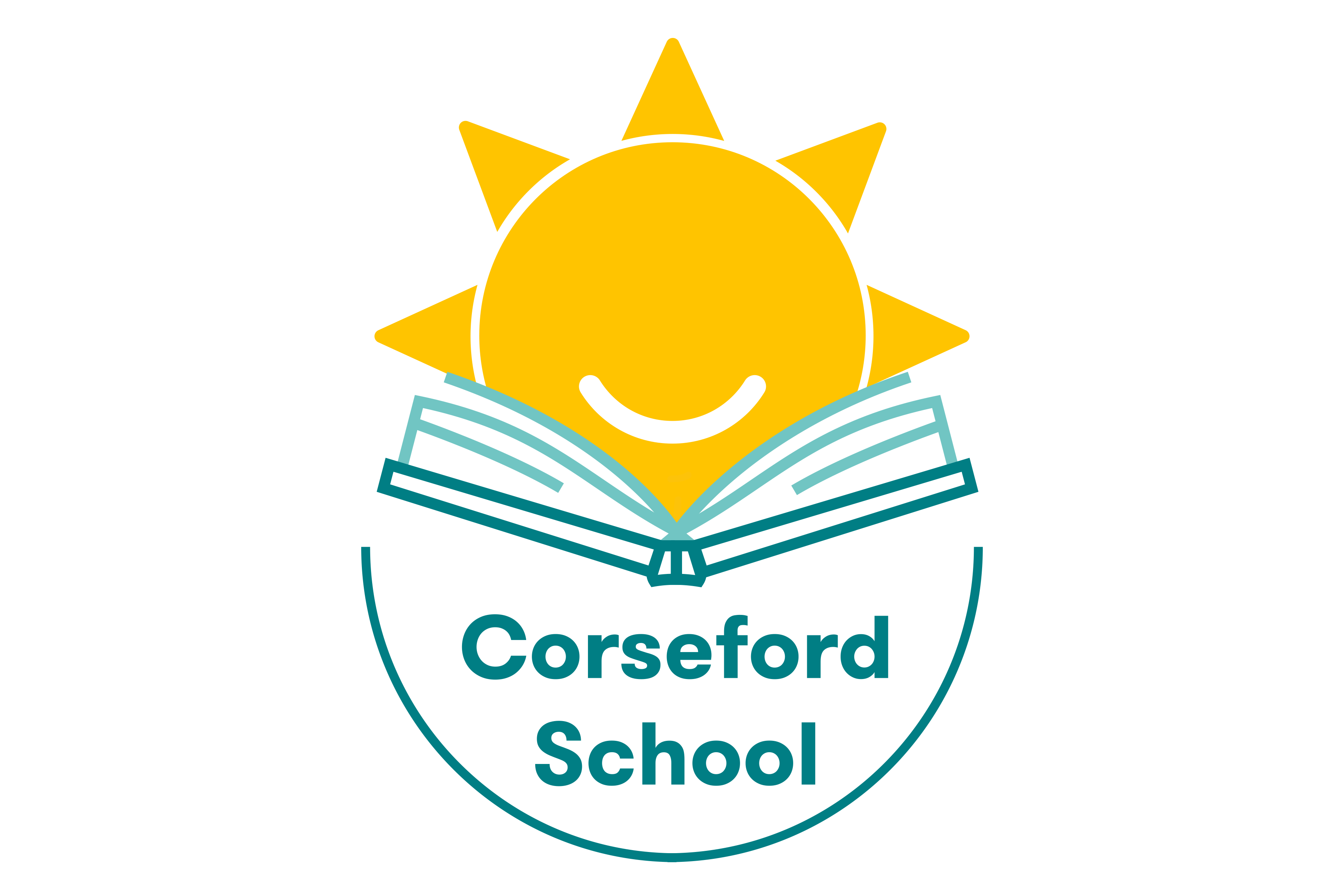 corseford school logo flag